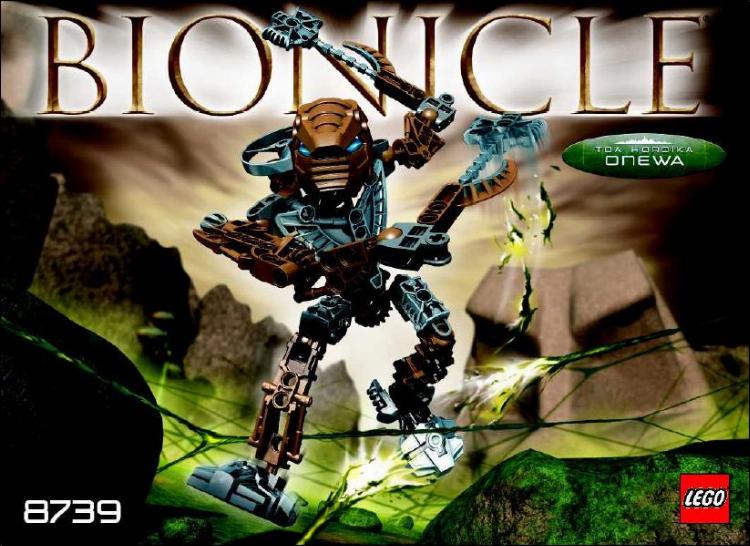 LEGO Instructions for set 8739 Toa Hordika Onewa, Bionicle - Toa