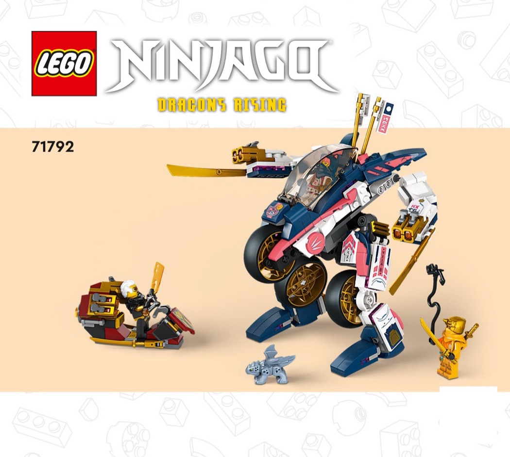 LEGO Instructions for set 71792 Sora's Transforming Mech Bike