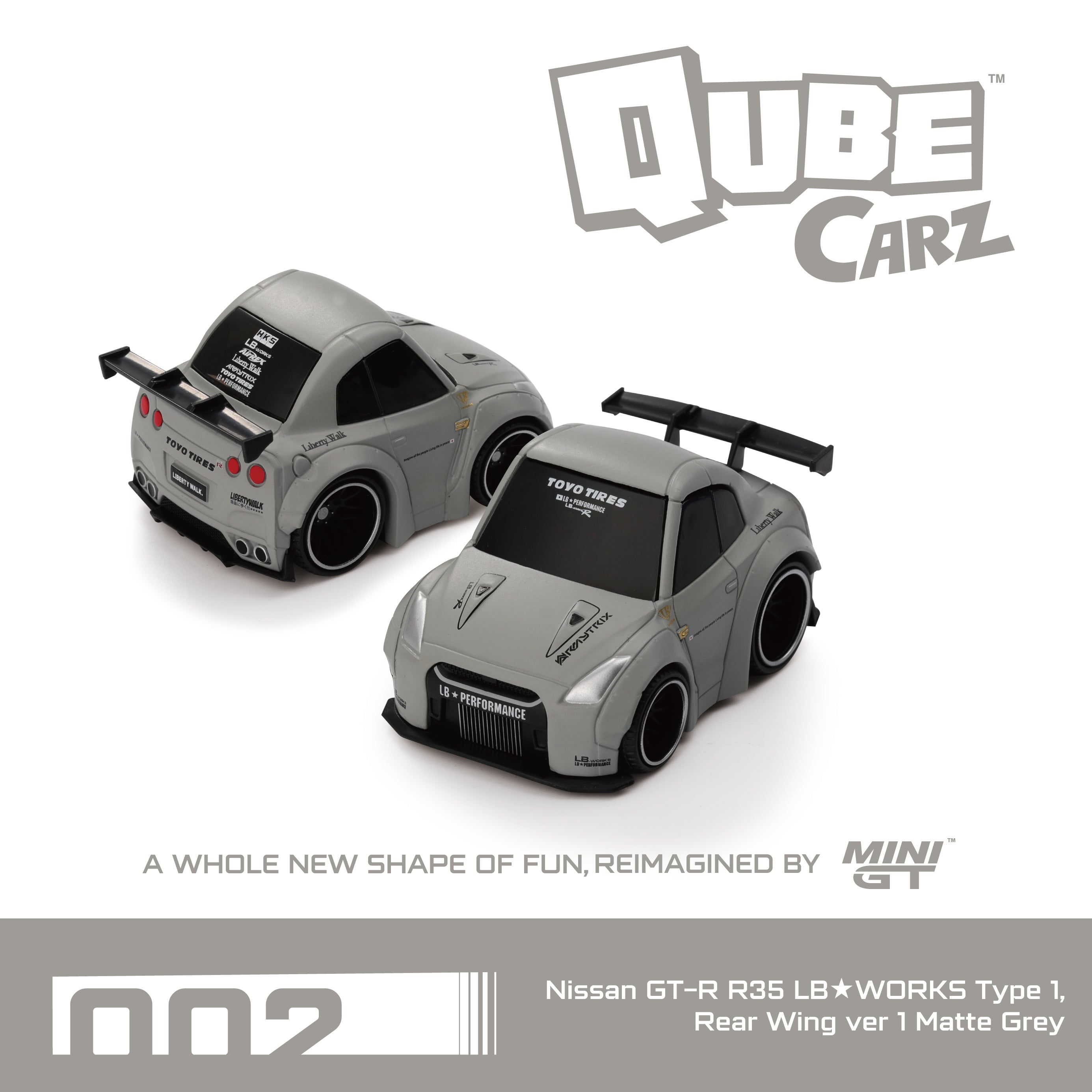 QubeCarz - Nissan R35 GTR (Grey) – Liberty Walk Europe