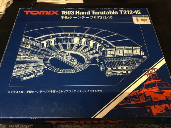 訳ありTOMIX 1603 手動ターンテーブルT212-15 転車台 訳ありTOMIX 1603