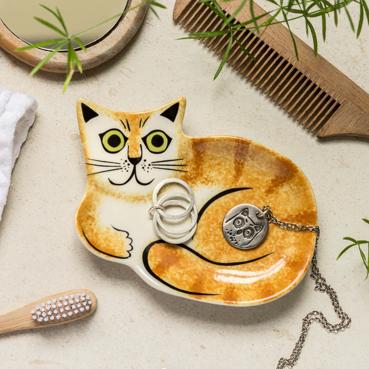 トレイ Hannah Turner Trinket Dish 動物 （ ハンナターナー 陶器