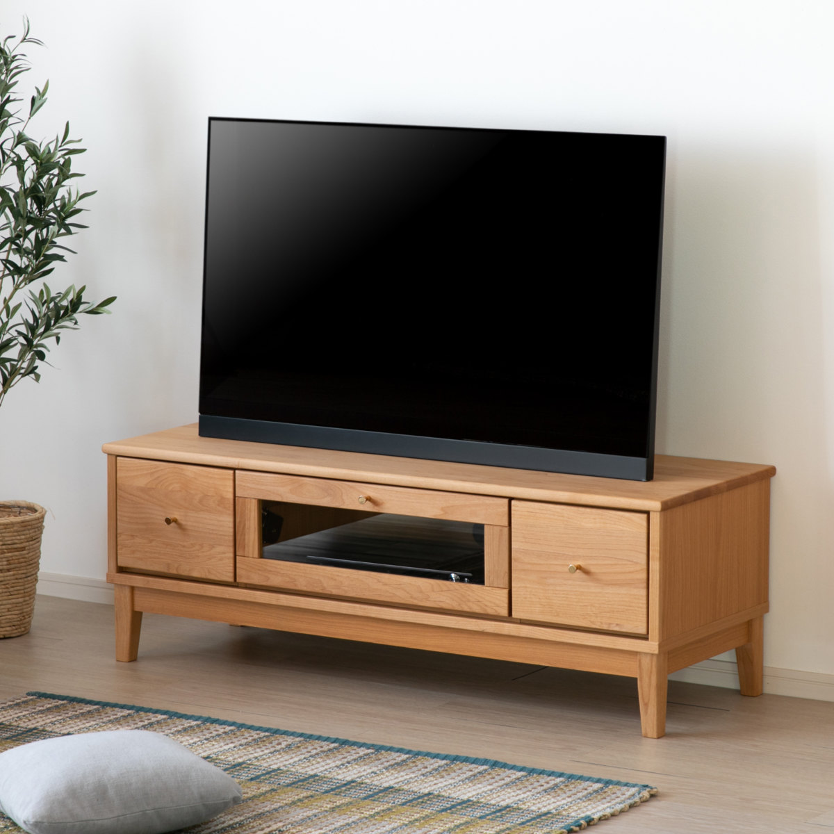 テレビ台 ローボード 北欧風 アルダー材 FORTO 約幅120cm （ テレビ