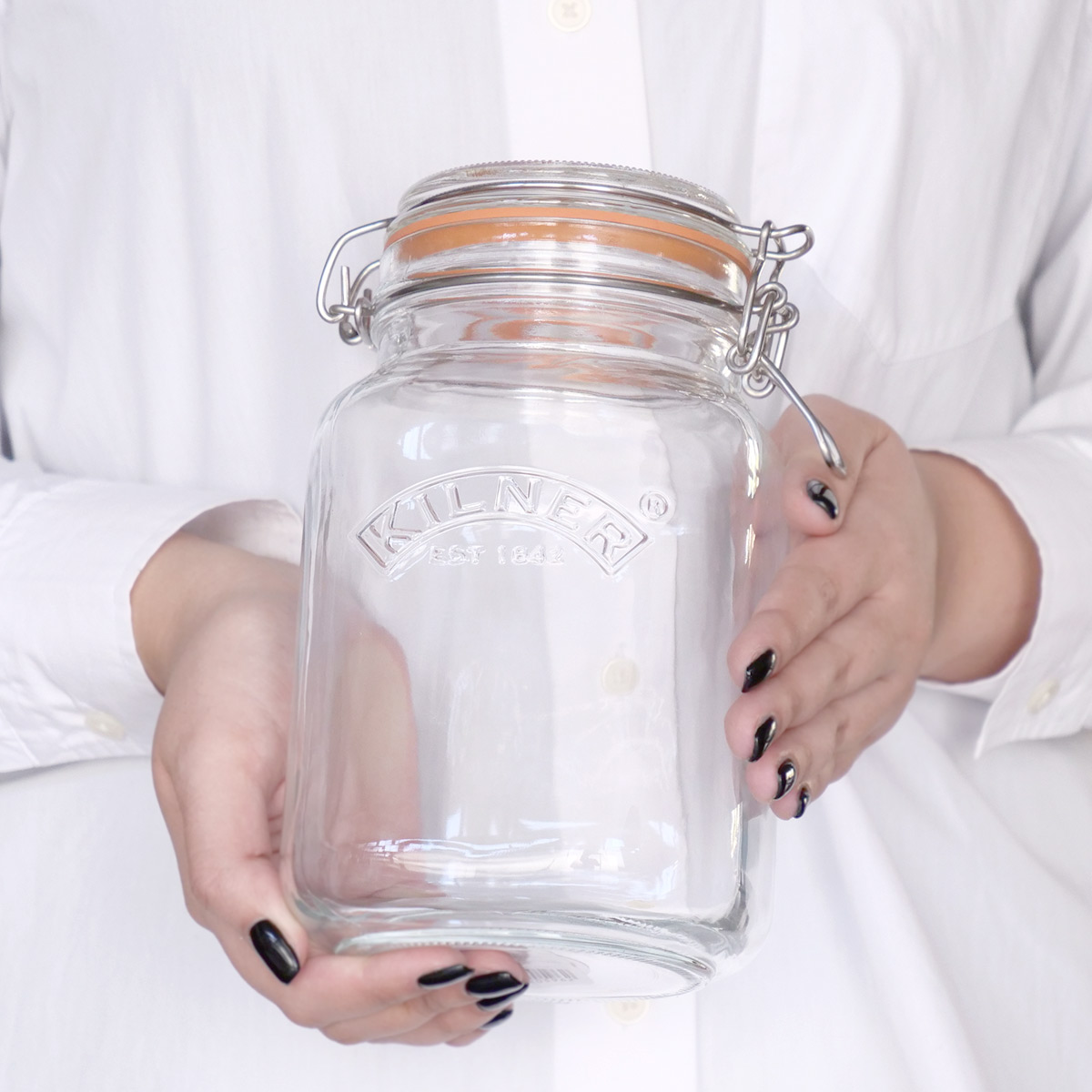 dショッピング |保存容器 KILNER SQUARE CLIPTOP JAR 1.5L （ キルナー
