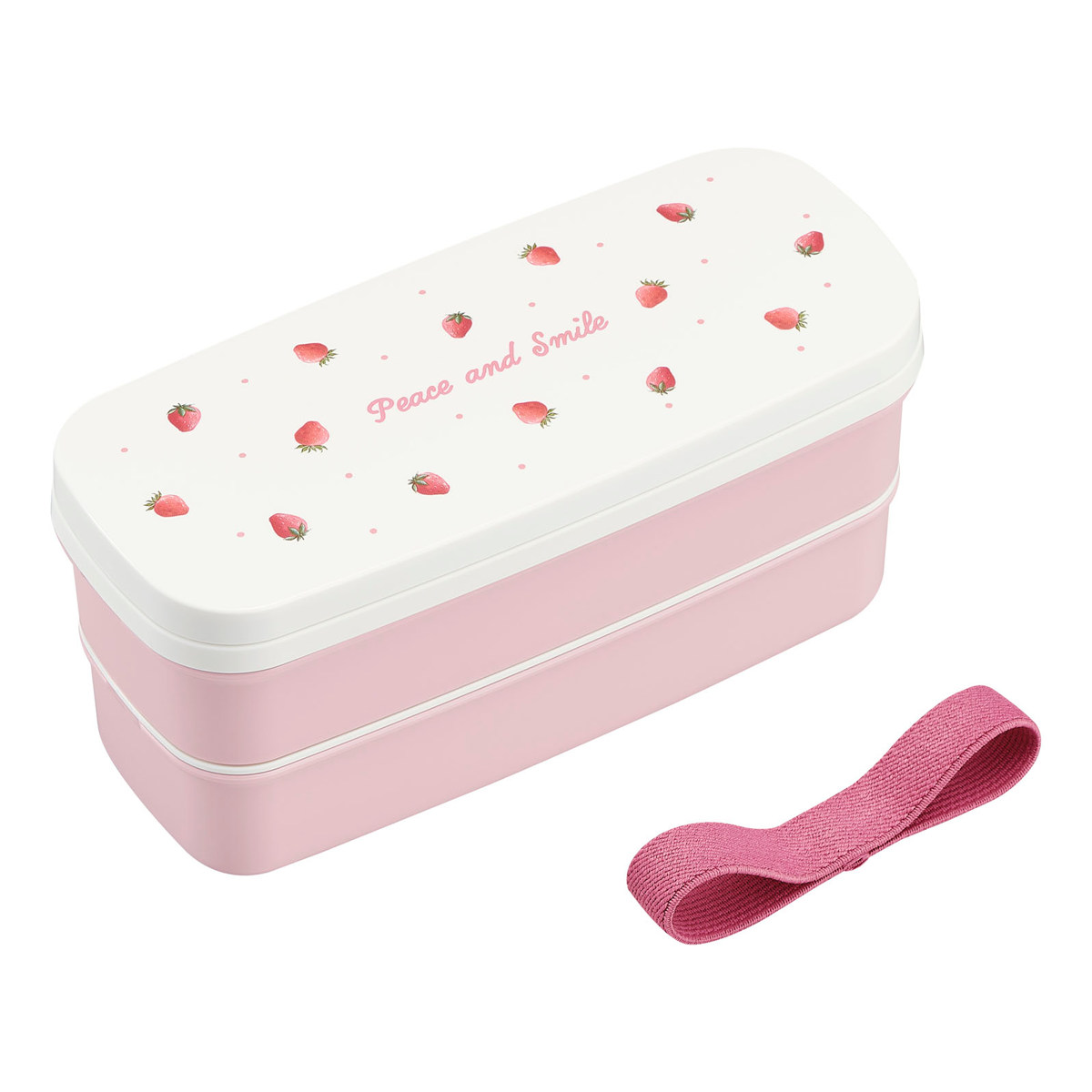 dショッピング |弁当箱 2段 640ml Peace and Smile 食洗機対応 抗菌