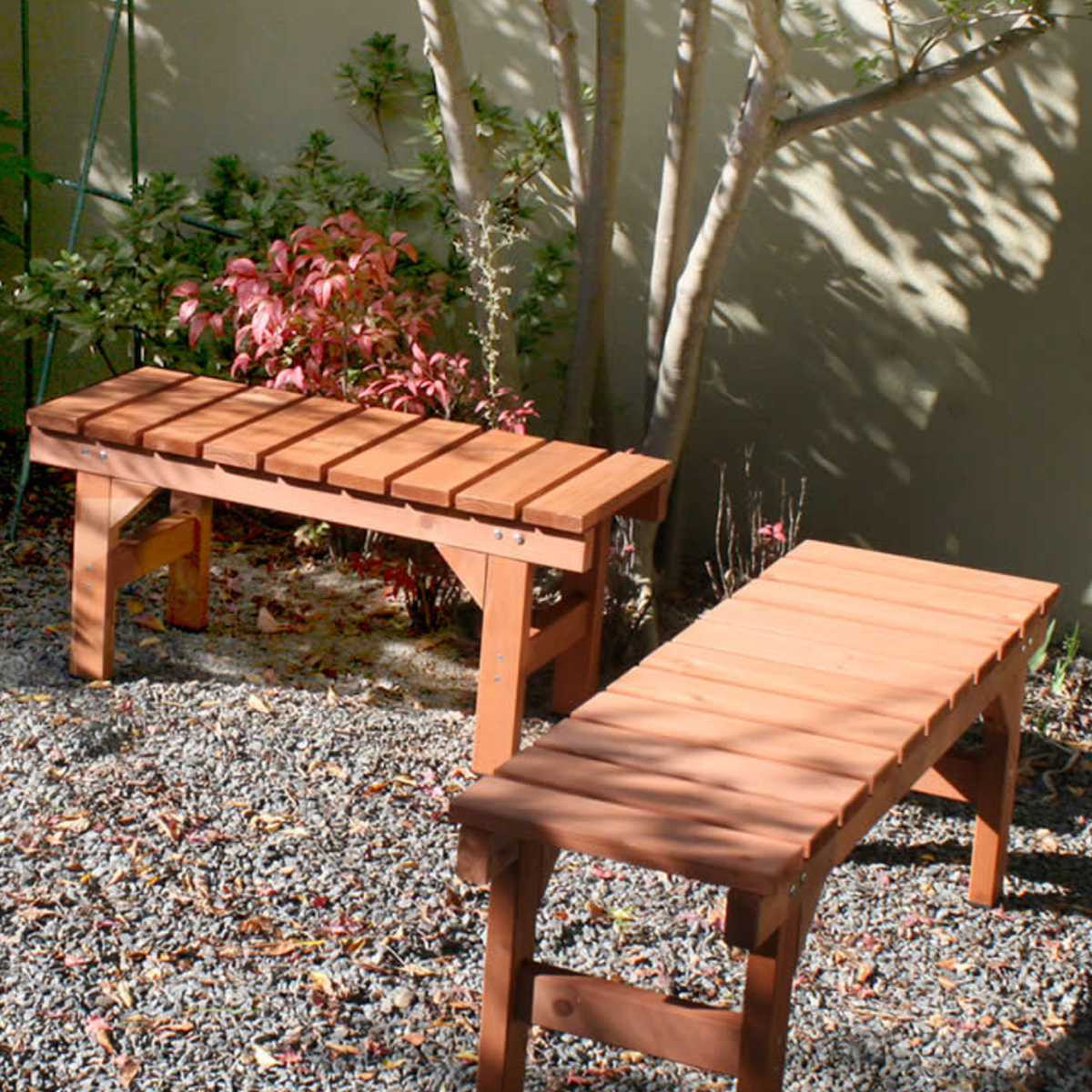縁台ベンチ hiyori 幅107cm （ ベンチ 木製 屋外 ウッドチェア ウッド