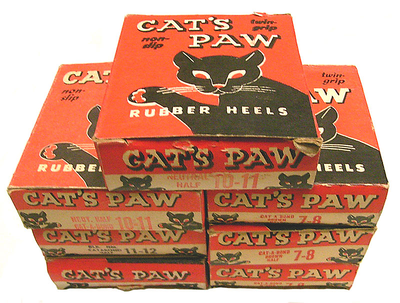 Deadstock 1950-70'S CAT'S PAW RUBBER HEELSキャッツ・パウ7-8 10-11