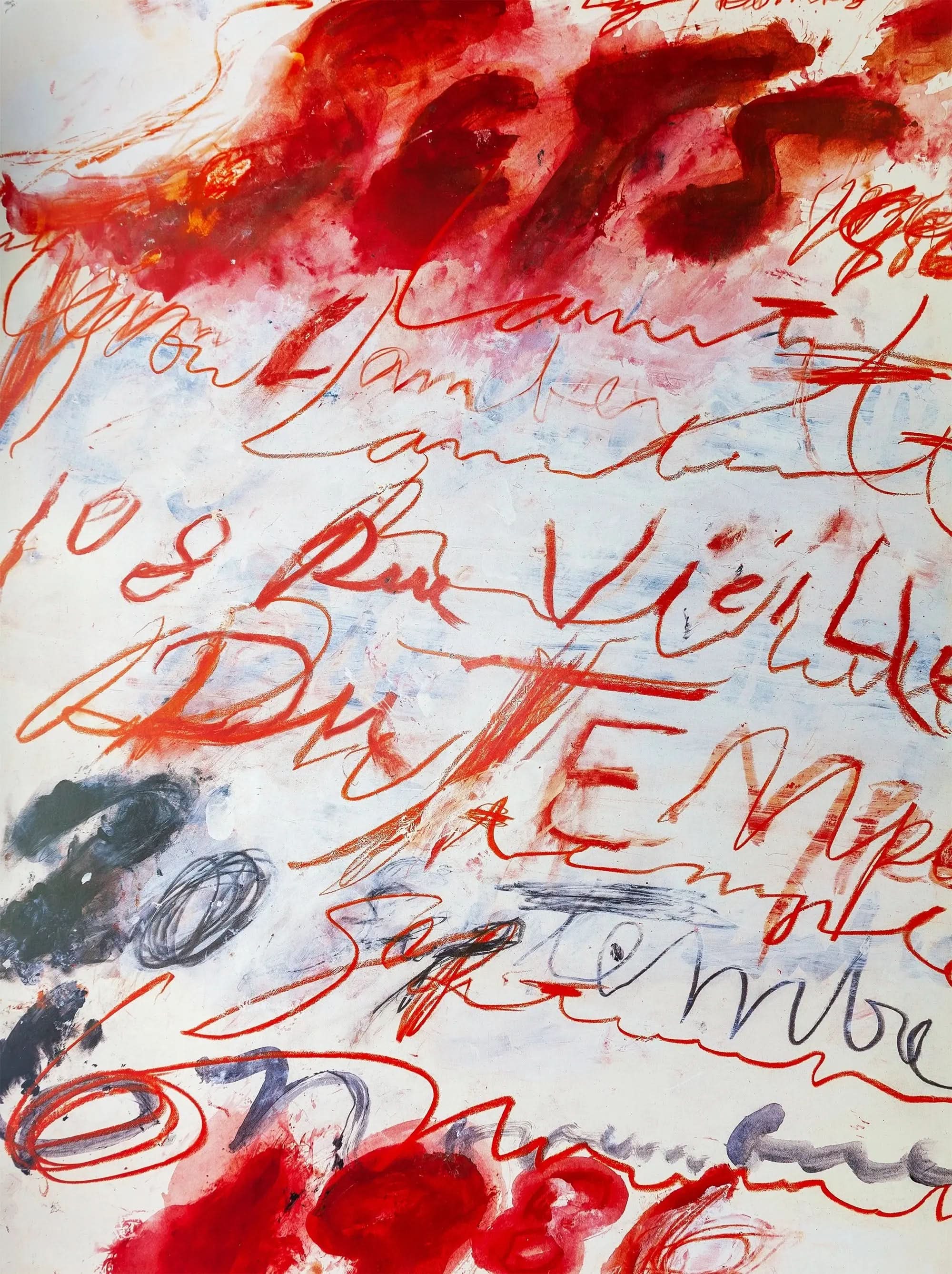 Cy Twombly – Untitled 2021 Offset Lithograph Stamped Artwork