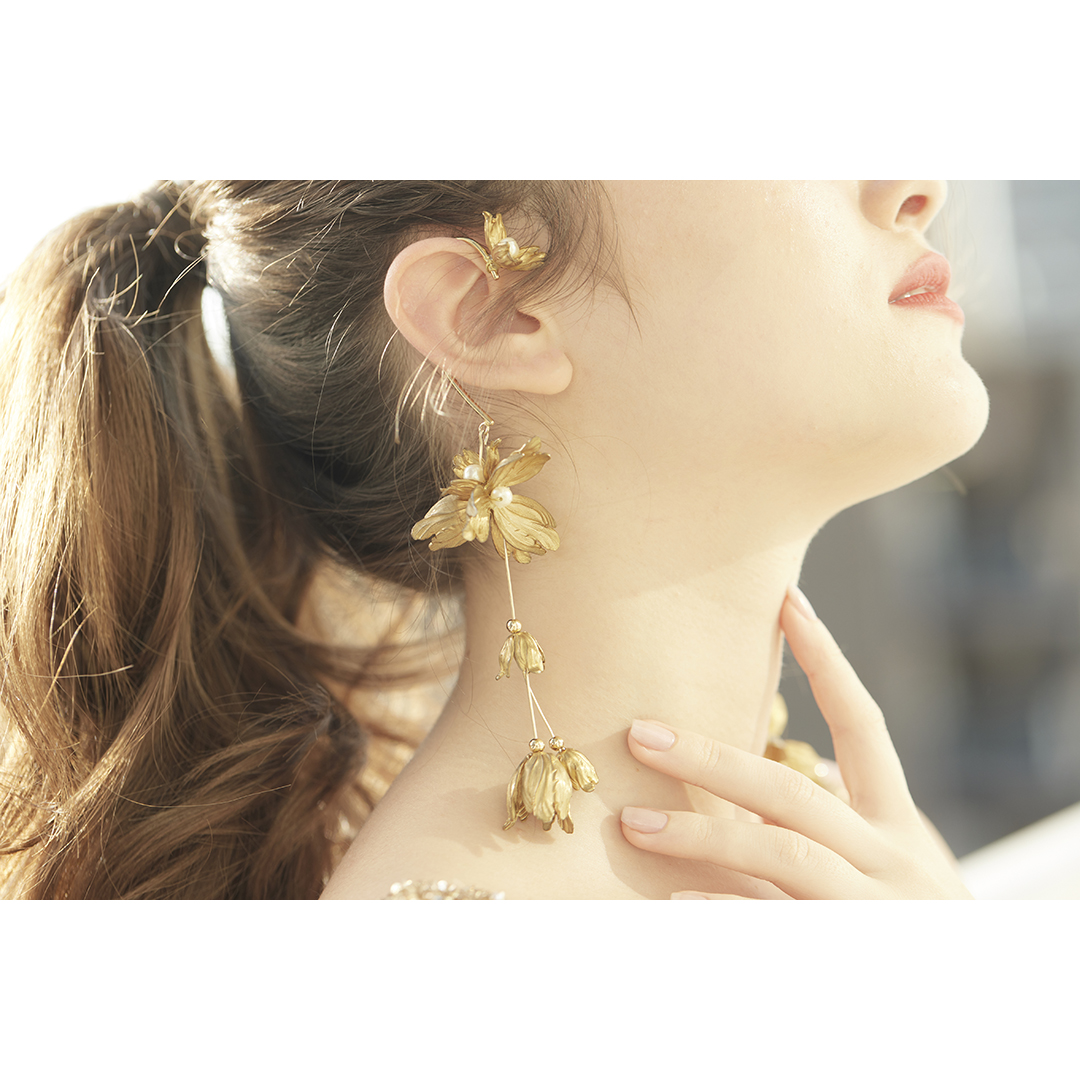 PHILLIP EARRING＆PIERCE(フィリップイヤリング＆ピアス)(ゴールド