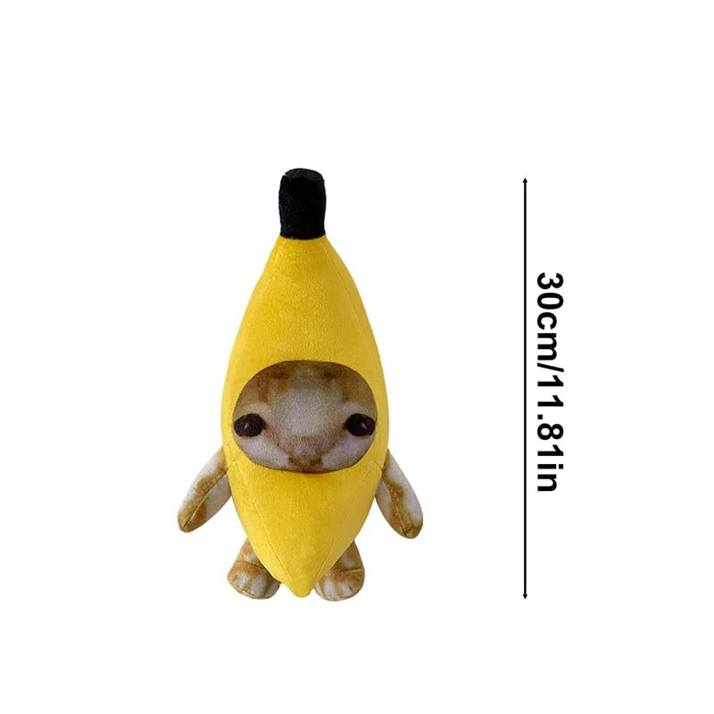 Amazon.co.jp: バナナキャット 猫のぬいぐるみ 可愛い猫模様 面白い