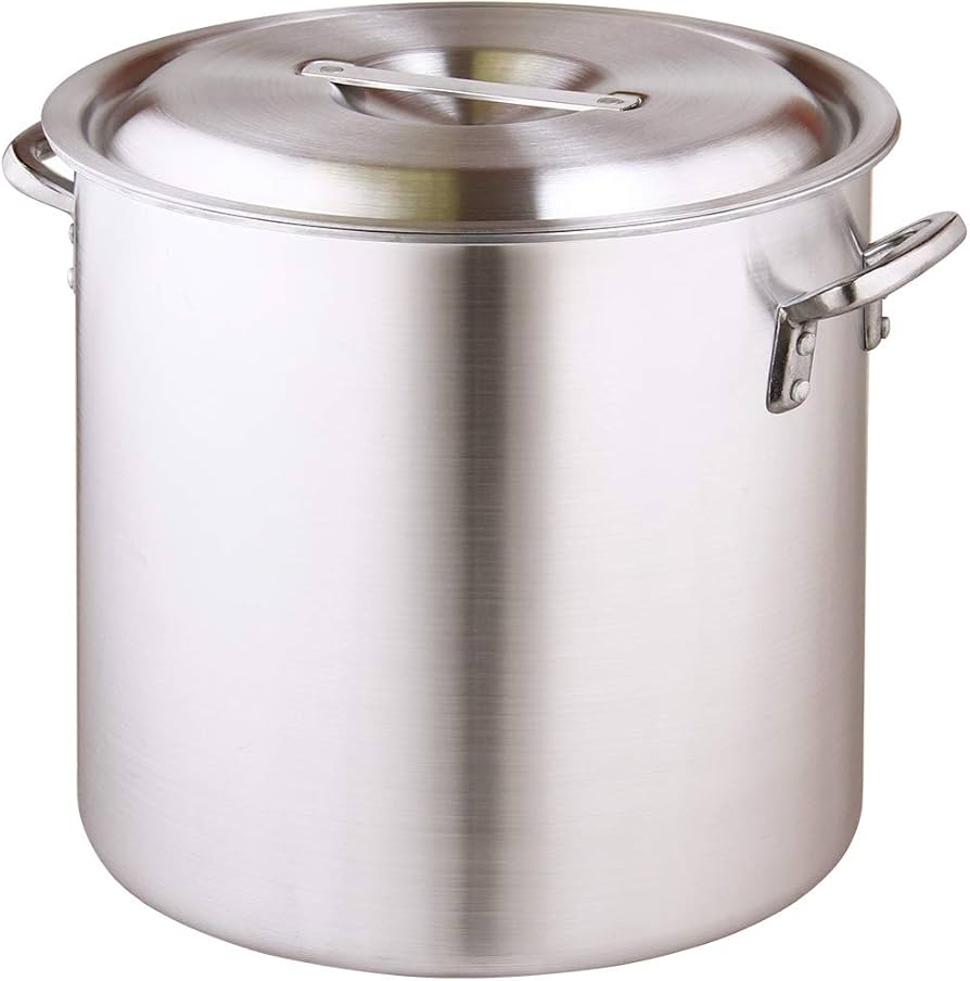 Amazon | 業務用 アルミ寸胴鍋 蓋付き プレミア 30cm 満水20L (IH対応