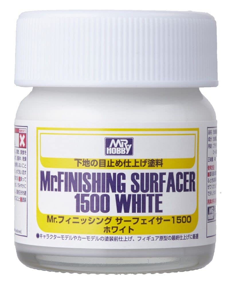 Amazon.com: Mr. Hobby - Mr. Finishing Surfacer 1500 White (40ml