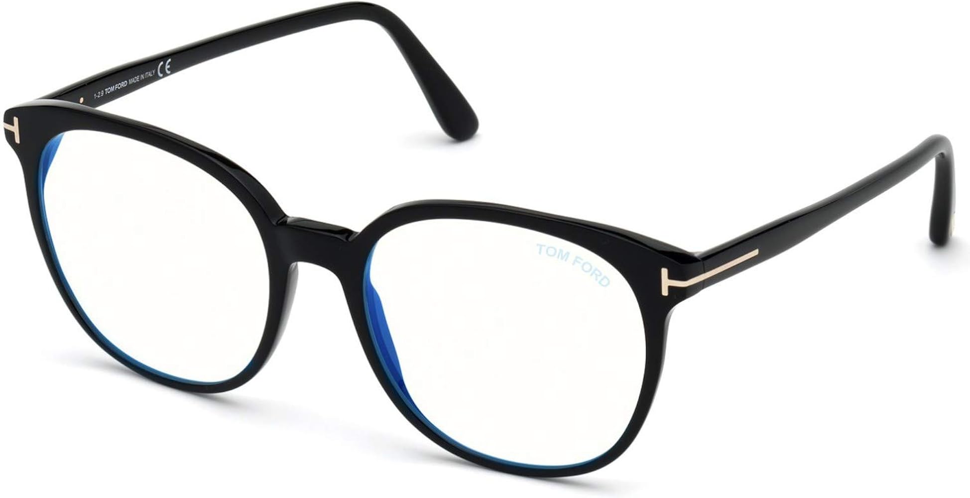Eyeglasses Tom Ford FT 5671 -F-B Asian fit 001 Shiny Black/Blue