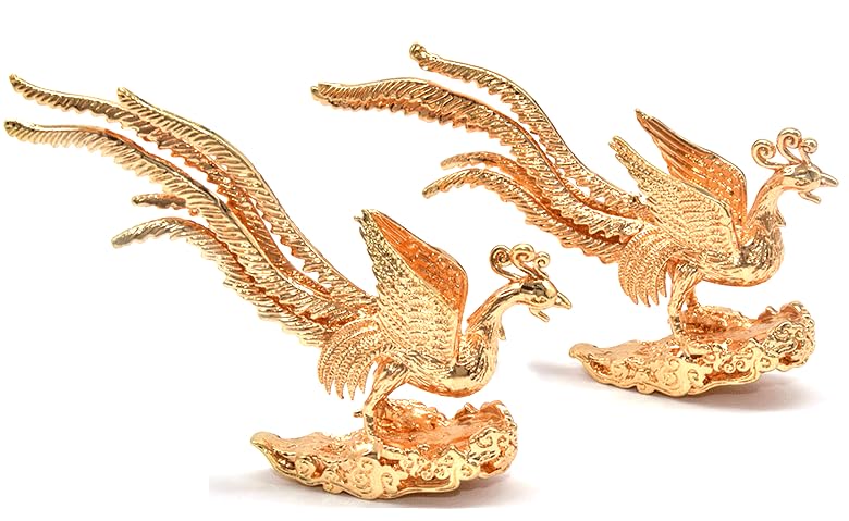 Amazon.co.jp: 金の鳳凰 お香立て 置物 フェニックス 開運 装飾品