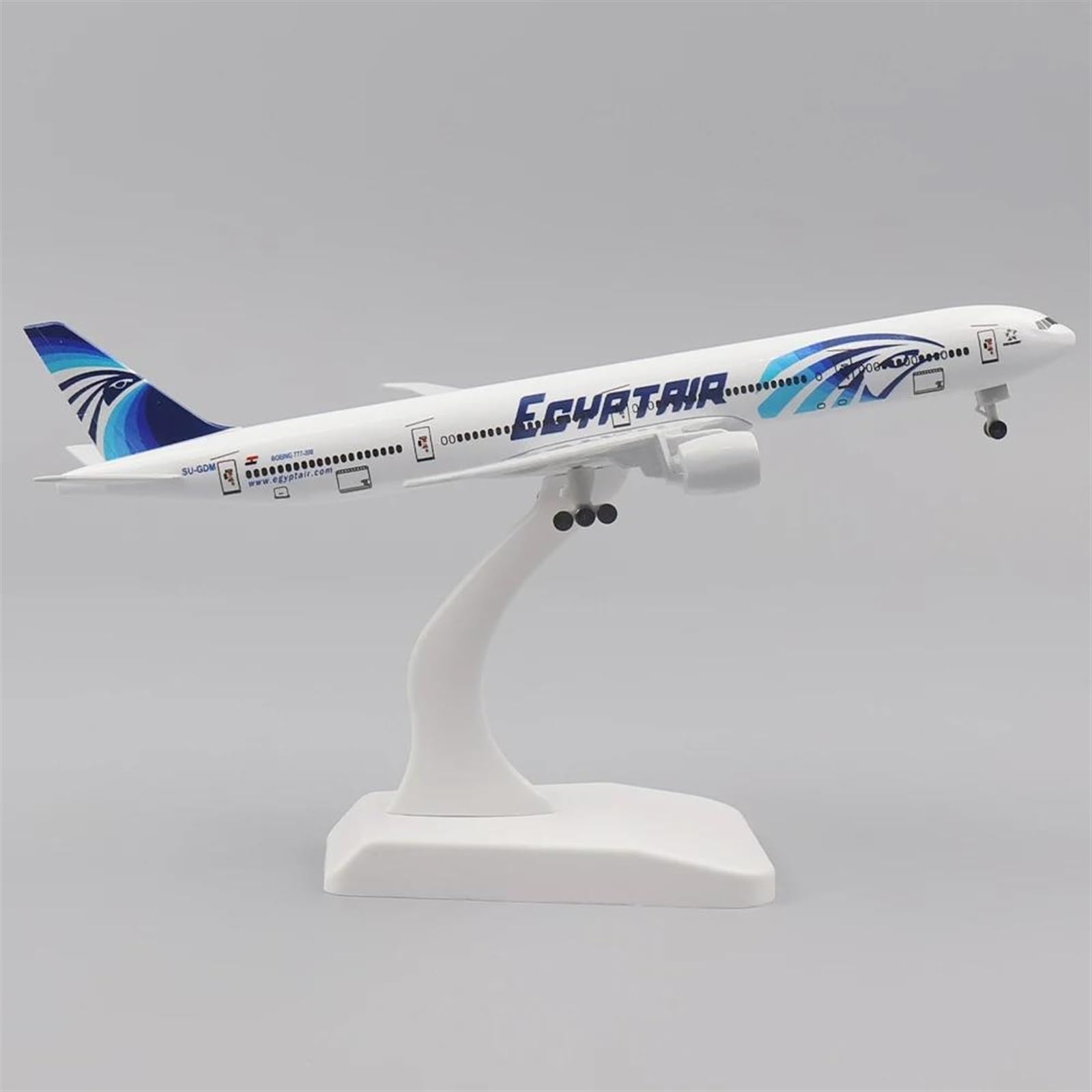 Amazon | 装飾飛行機 20cm 1:400 エジプト航空ボーイング777 メタル