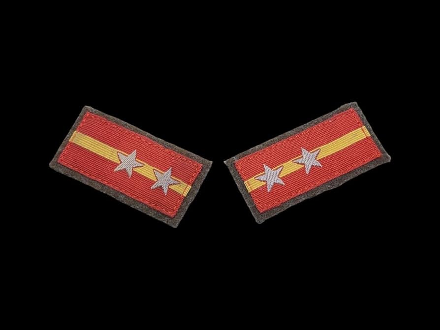 Amazon.co.jp: 日本陸軍 織出襟章 軍曹階級章 襟章 肩章 日本軍 九八式