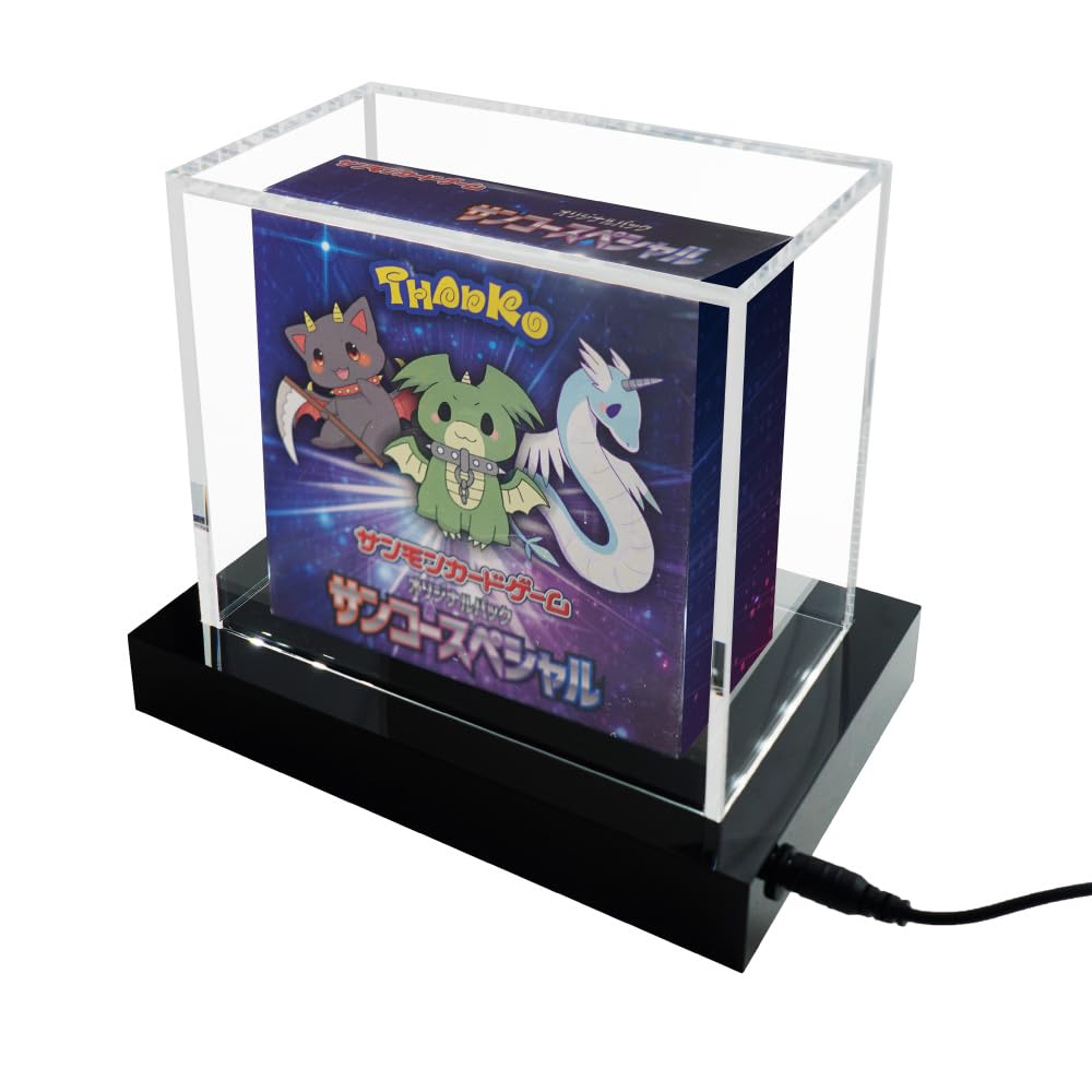 Amazon.co.jp: THANKOトレカボックスLEDショーケース TRCALESBK クリア