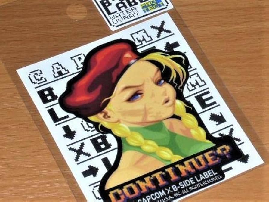 Amazon.co.jp: 負け顔 キャミィ ストリートファイター ステッカー B