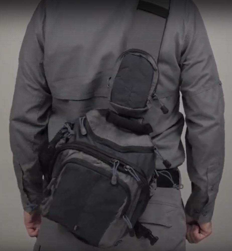 5.11 Tactical #56971 Covrt Zone Assault Pack, Asfalto (negro/gris
