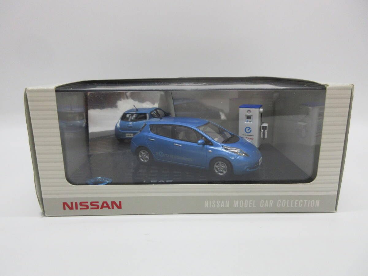 Amazon | 1/43 日産 NISSAN ディーラー特注 ミニカー 初代リーフ LEAF