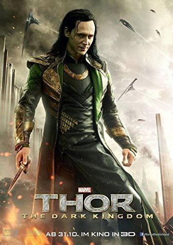 Amazon.co.jp: ロキ：トール2ダーク世界絹ポスター24x36トムヒドル