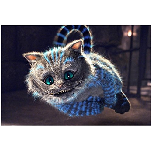 Alice in Wonderland Cheshire Cat mid-leap 8 x 10 Inch Photo at