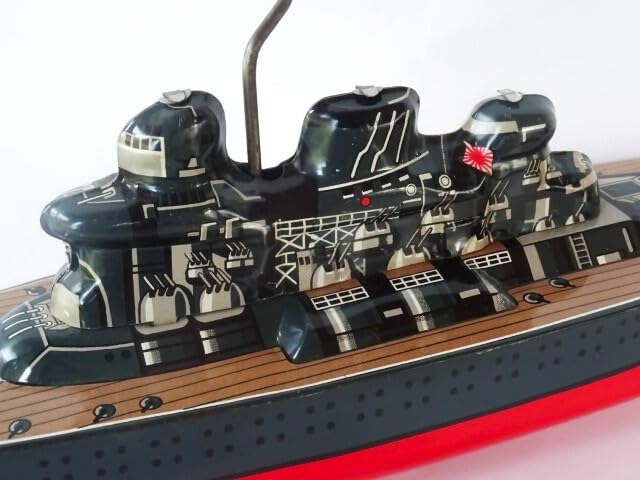 Amazon.co.jp: 超貴重品!ヨネザワ米澤玩具《ブリキの戦艦 武蔵むさし