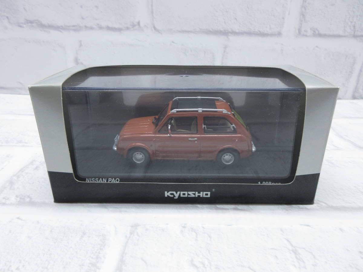 Amazon | ミニカー 1/43 京商 日産 パオ PAO Canvas Top テラコッタ