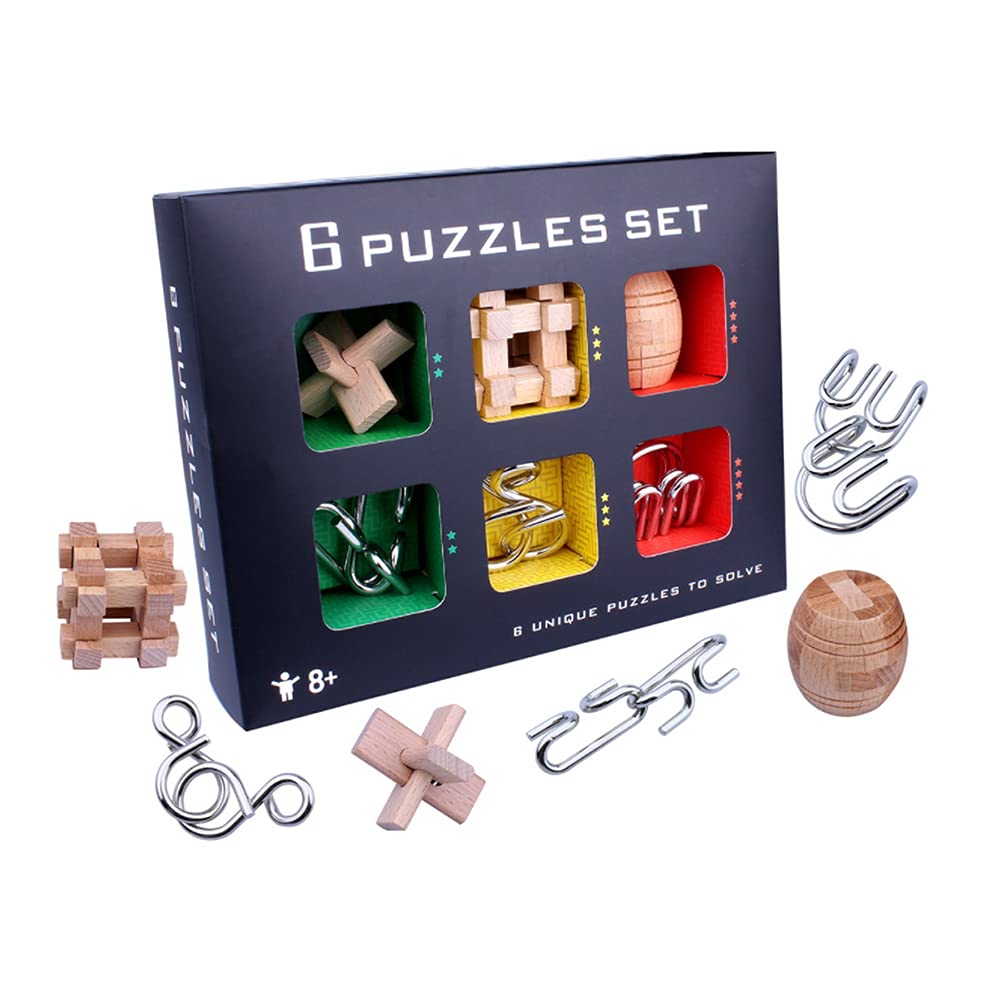 Amazon.co.jp: OBEST 孔明パズル 木製パズル 脳トレ 立体パズル 知恵