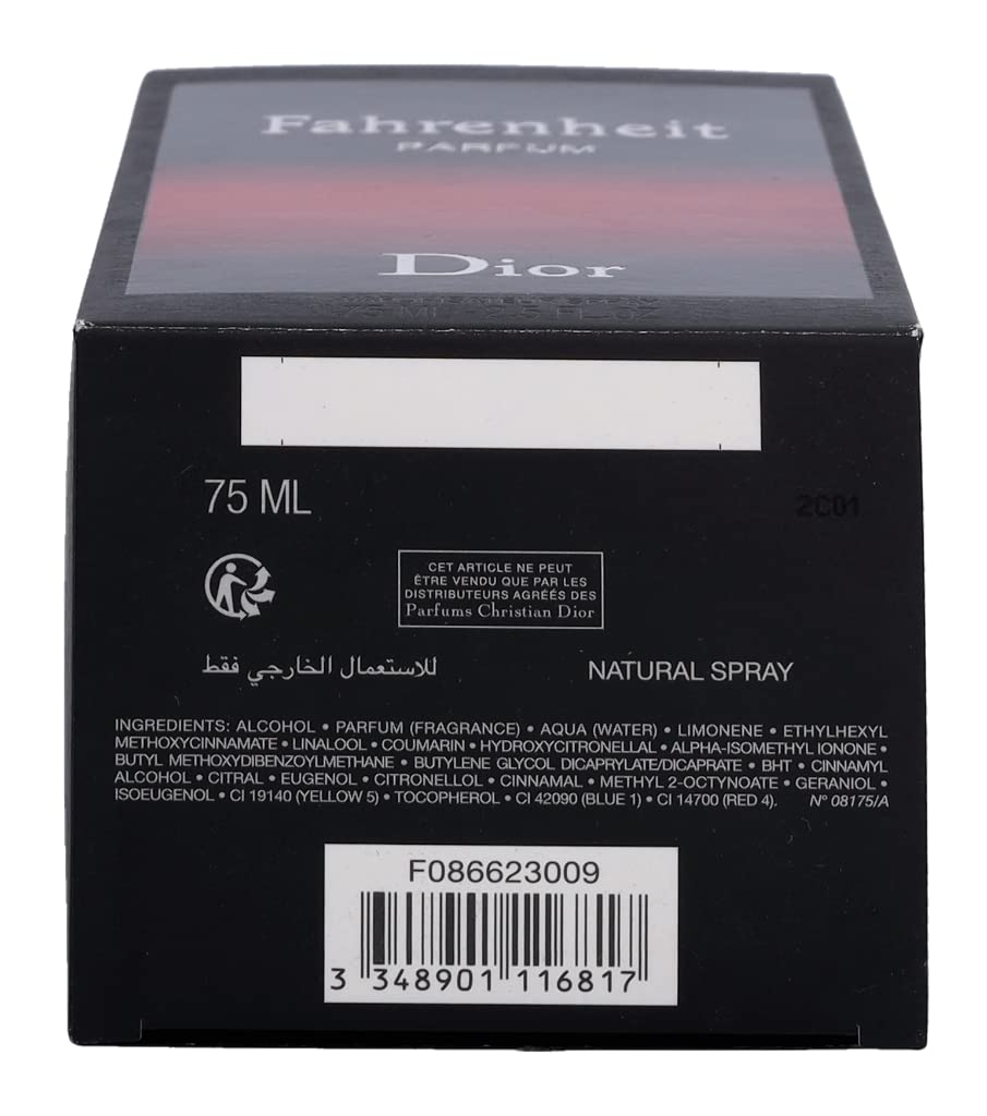 Amazon | クリスチャンディオール Fahrenheit Le Parfum Spray 75ml