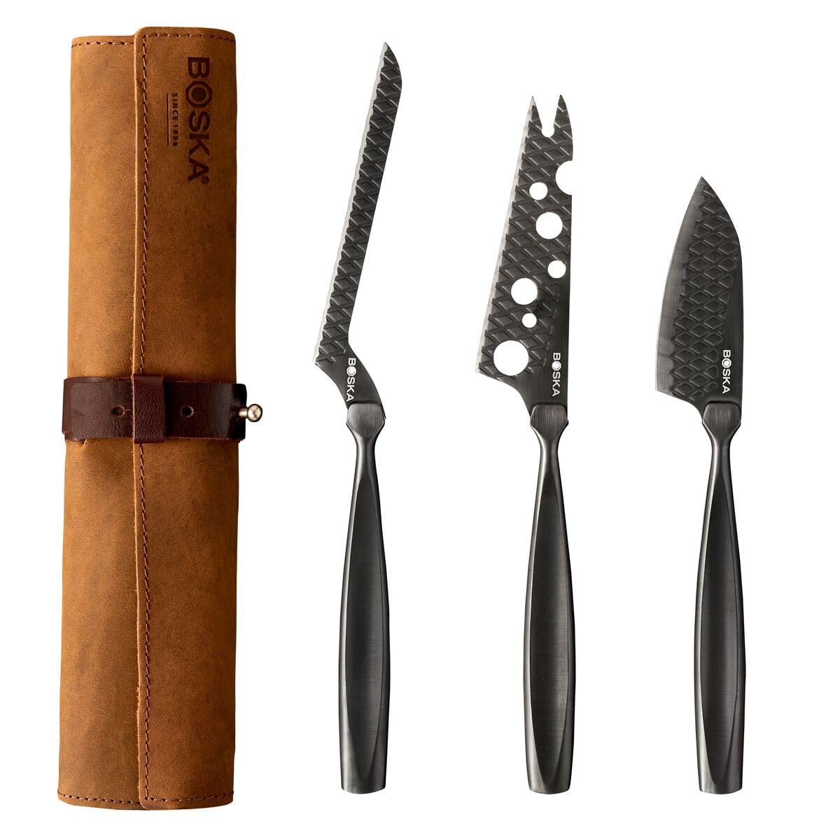 Amazon.com: BOSKA 307089 Monaco+ Cheese Knife Set, Full-Size