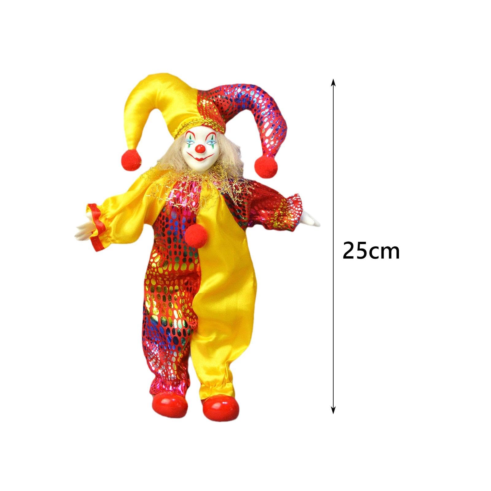 Amazon | CoudarTitie 磁器製ピエロ人形 ピエロフィギュア