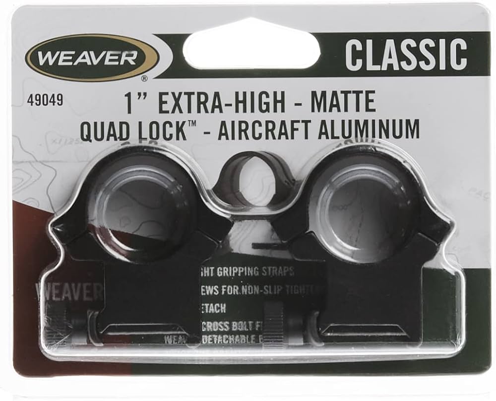 WEAVER□QUAD 1インチ” マウントリング□ウィーバー 49053