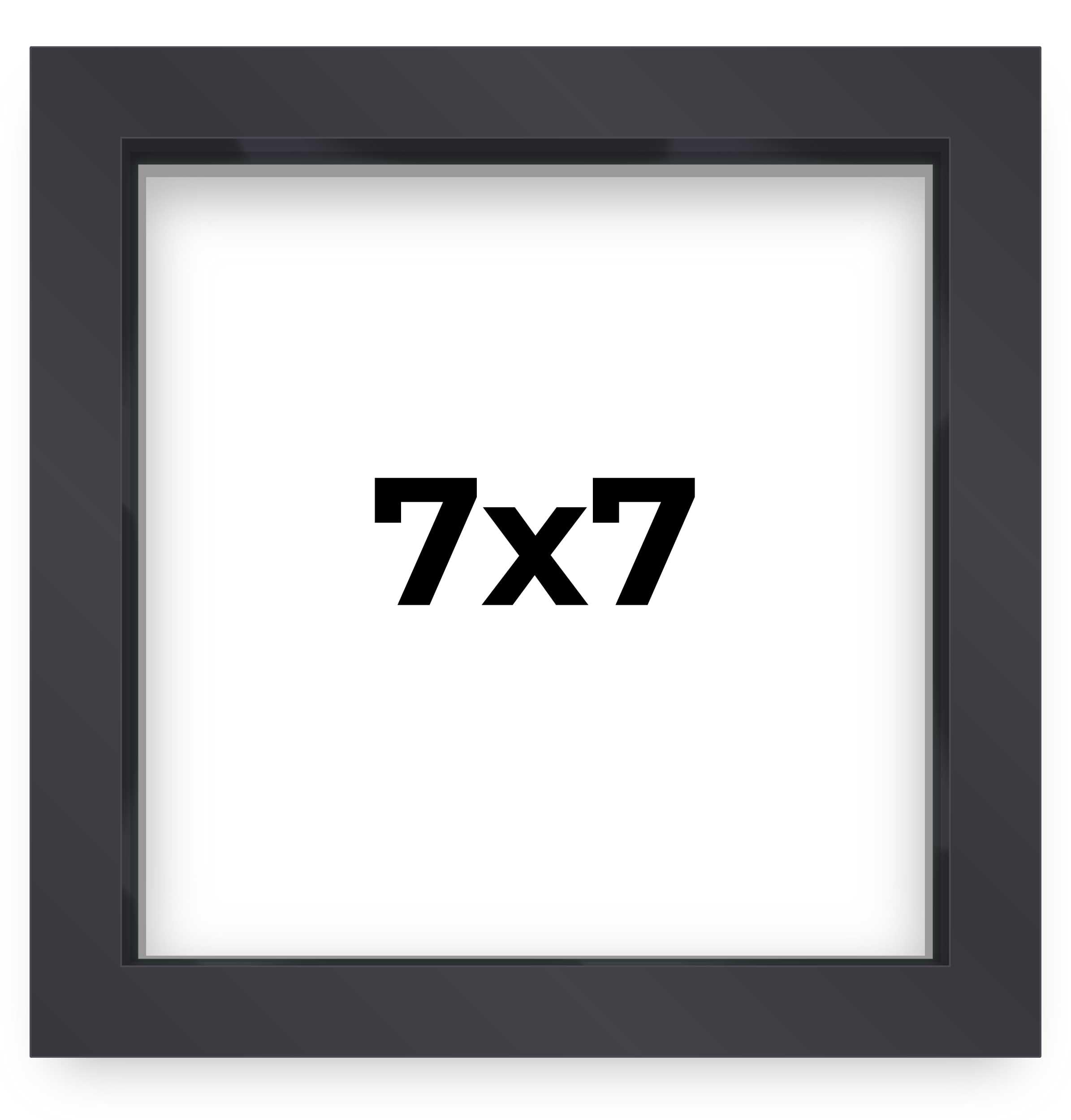 Amazon.com - 7x7 Shadow Box Frame Contemporary Black Finish | 3/4