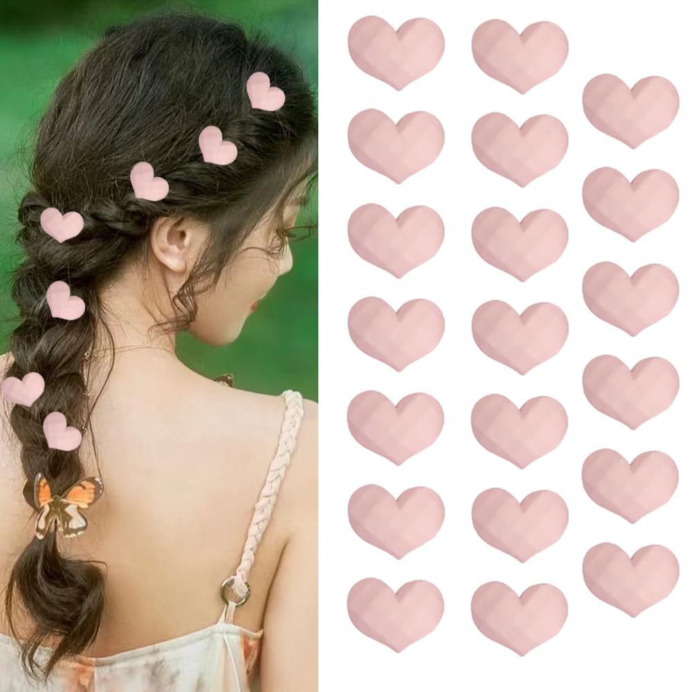 Amazon.co.jp: 20個 ミニハートヘアクリップ かわいいハートヘアピン