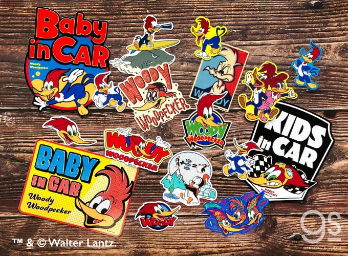 Amazon | ウッドペッカー ダイカットステッカー ウッディー & ウィニー