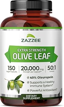 Amazon.com: Zazzee Extra Strength Olive Leaf 50:1 Extract, 20,000