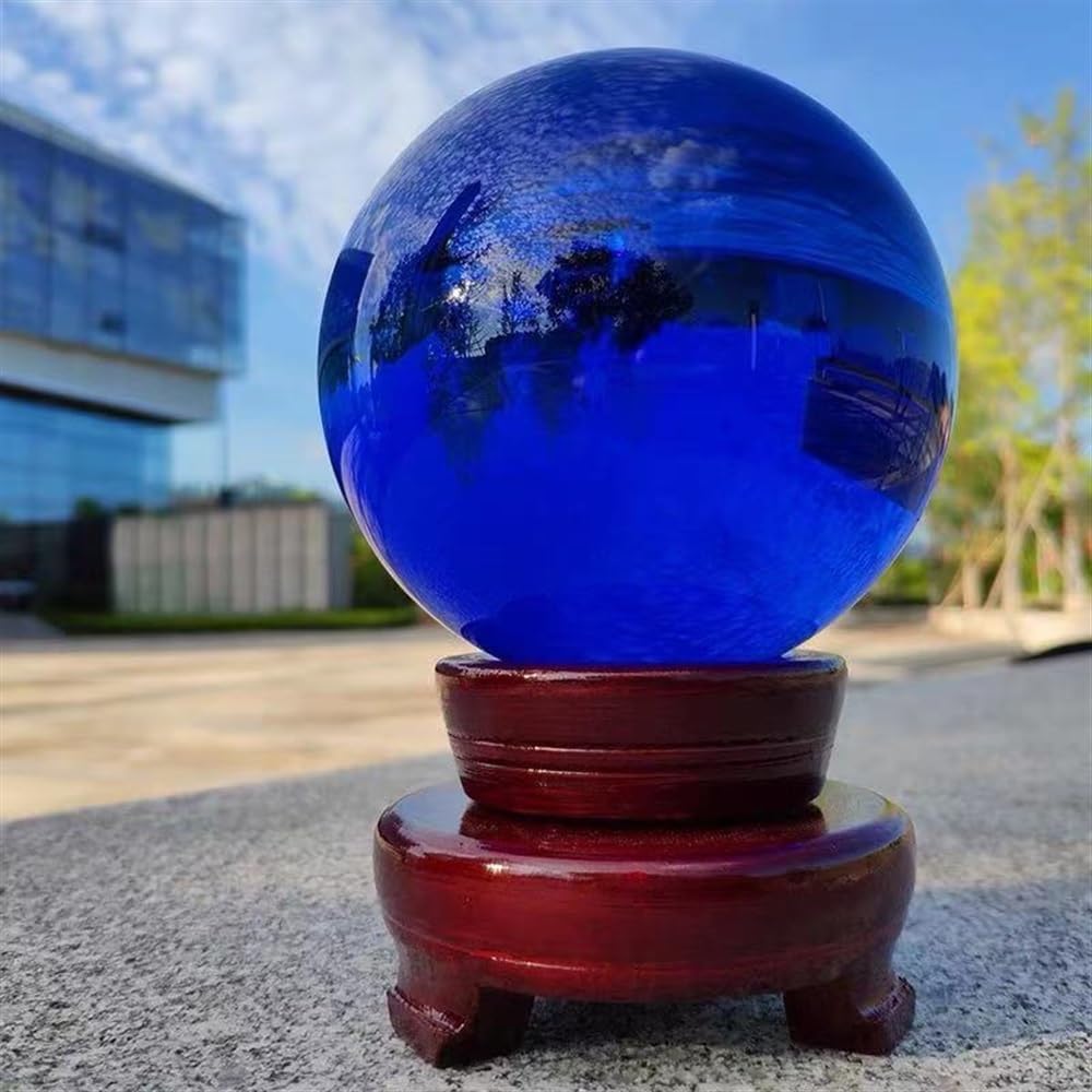 Amazon.co.jp: WAHOM 天然水晶玉 青水晶玉 40-60mm (Size : 50-60mm