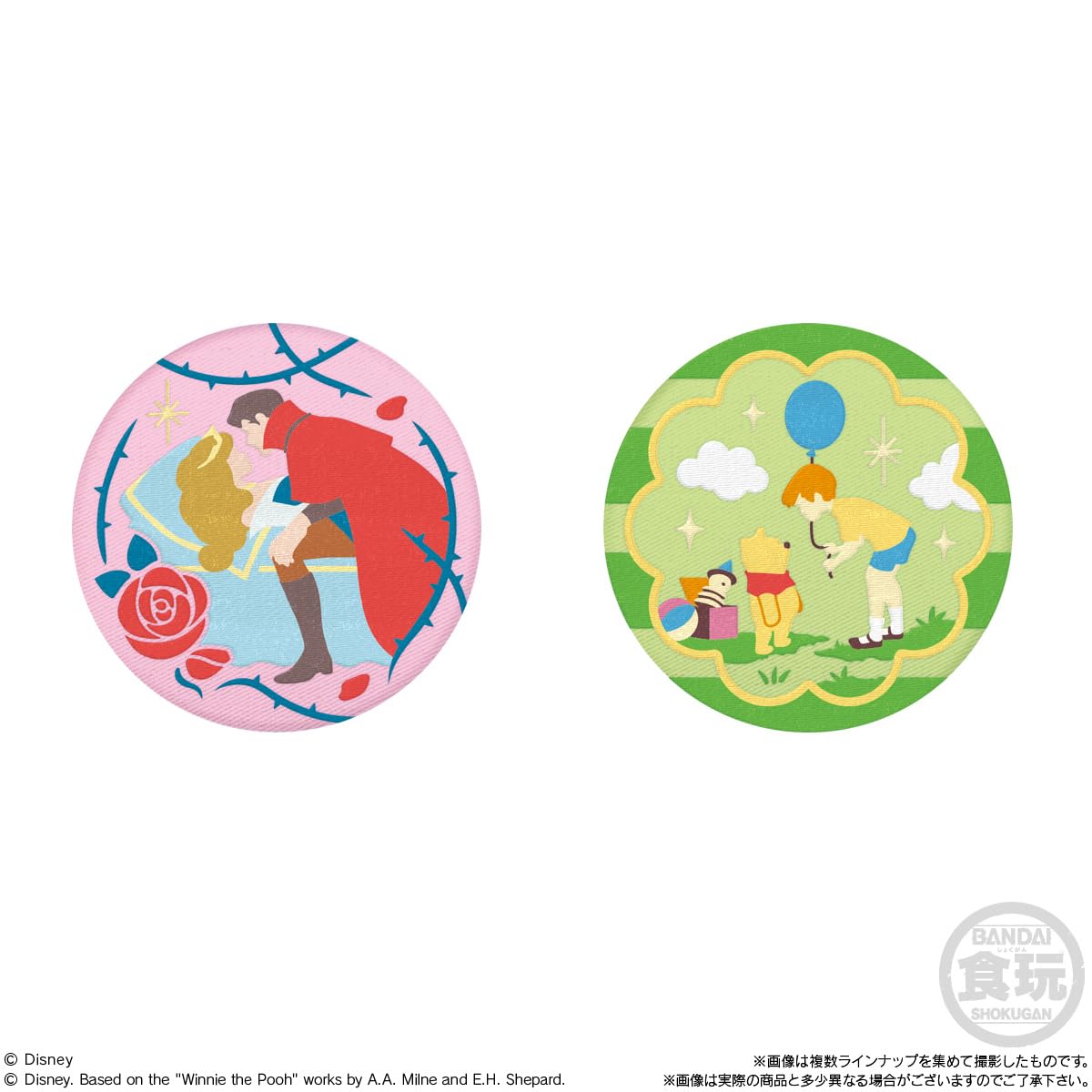 Amazon | Disney Characters 刺繍缶バッジビスケット 12個入りBOX (食