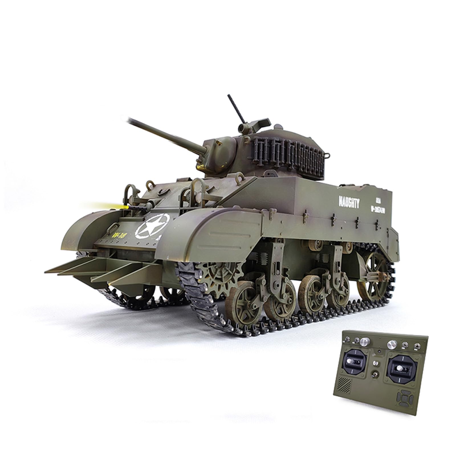 Amazon.co.jp: ラジコン 戦車2.4GHz 1/16アメリカ陸軍スチュアートM5A1