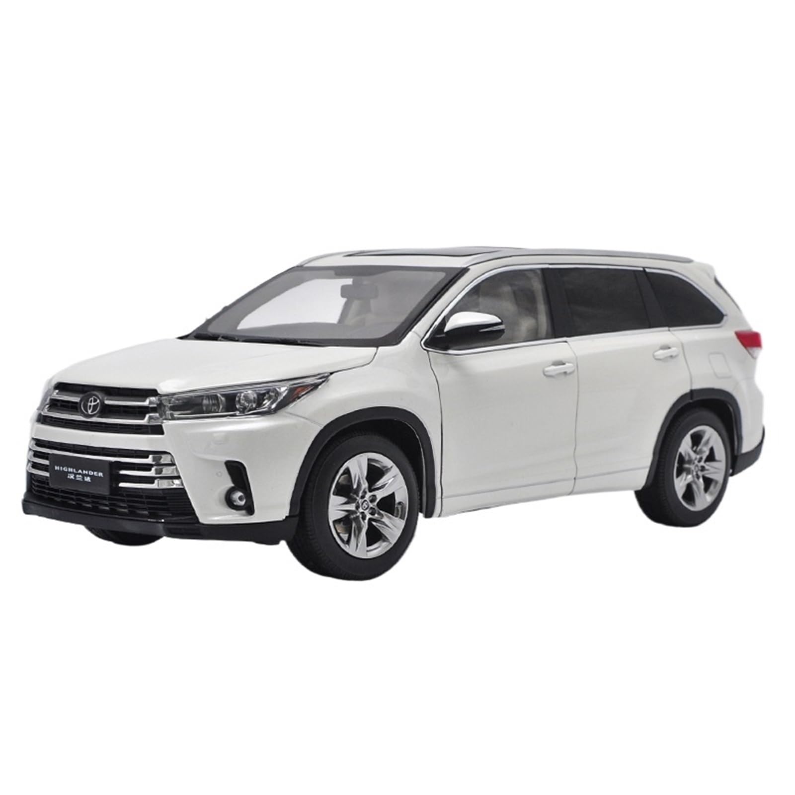 Scale Finished Model Car 1/18 for Toyota Highlander SUV Miniature