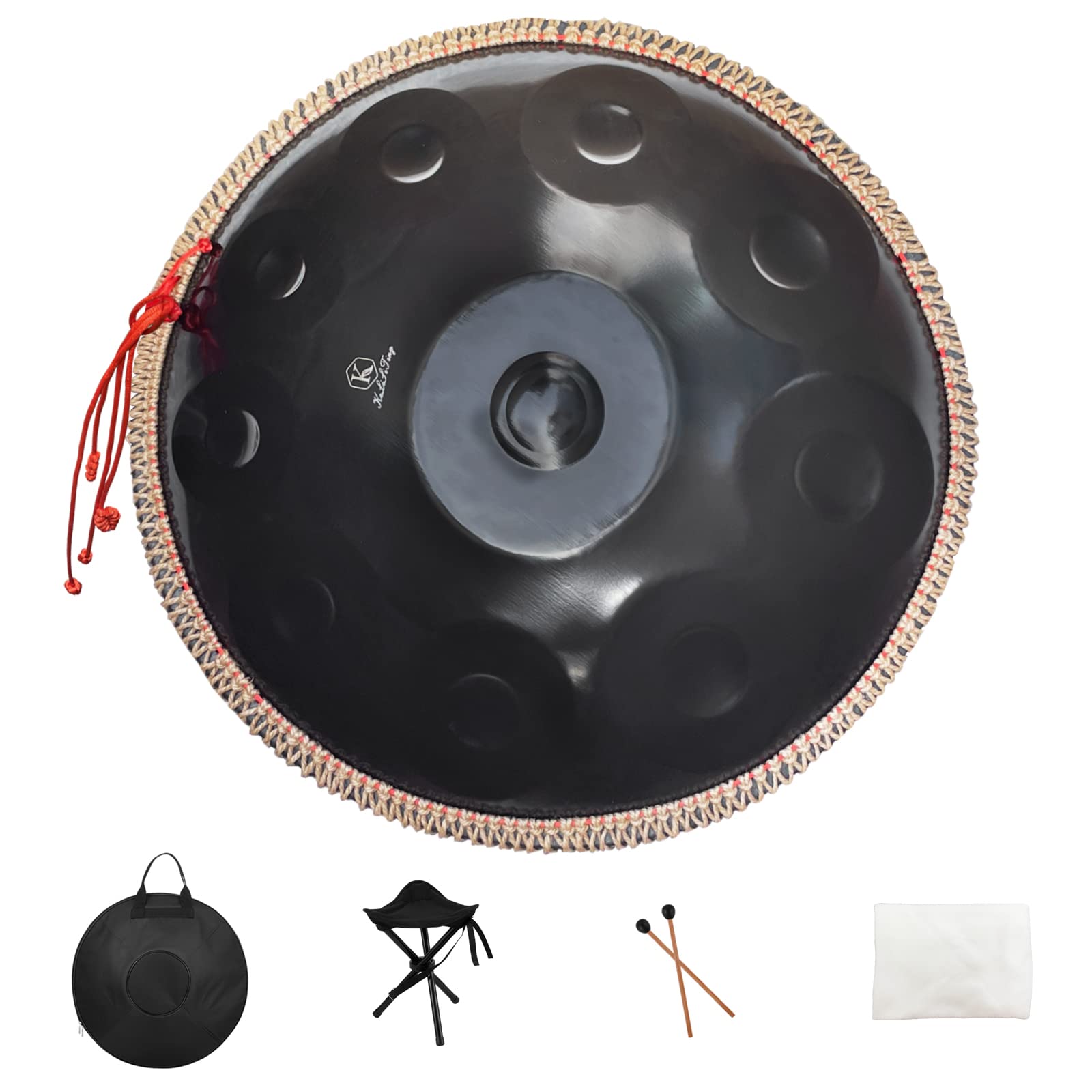 Amazon | ハンドパン 432HZ、10音 22インチ D マイナー ハンド