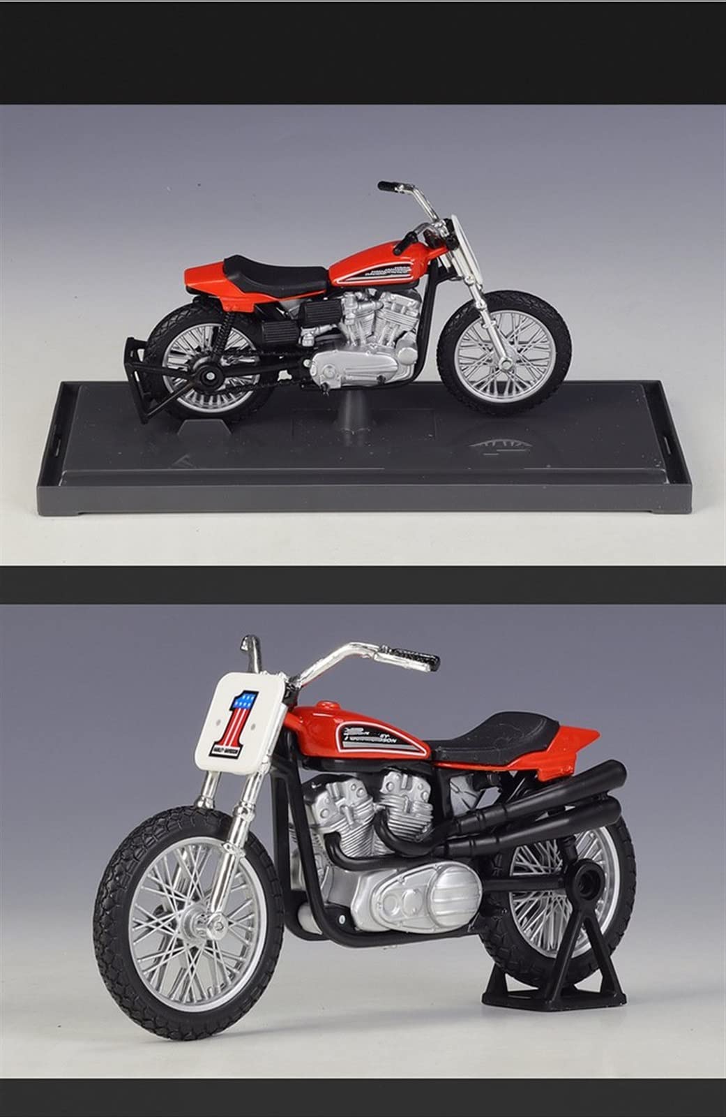 Amazon.co.jp: ハーレーダビッドソンに適合 XR750 1:18 レー​​ス合金