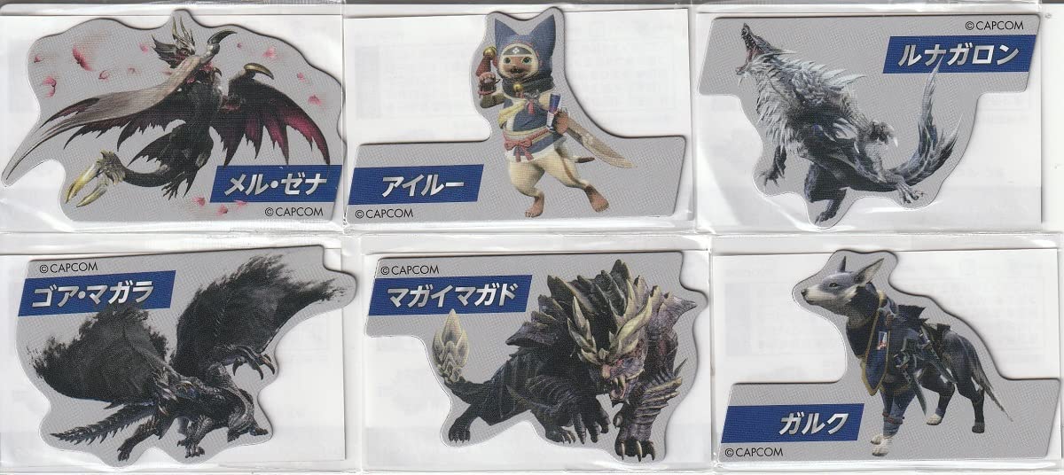 Amazon.co.jp: モンスターハンター マグネット 全6種類(各1) 6個