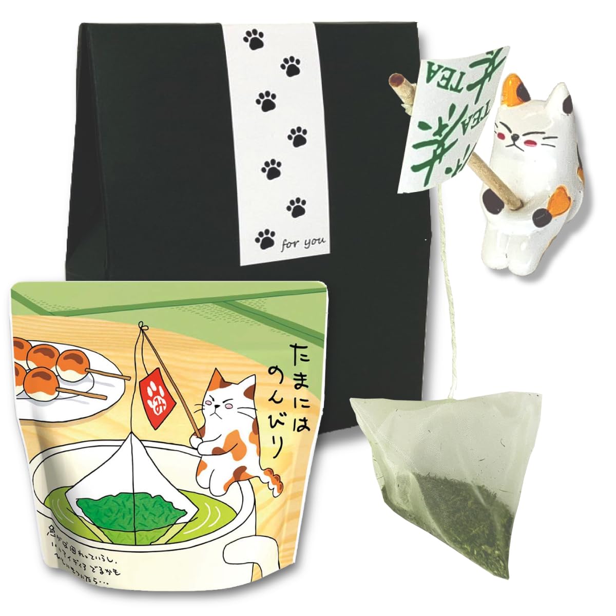 Amazon.co.jp: みたらしちゃん 煎茶ティーバッグ フィギュア セット