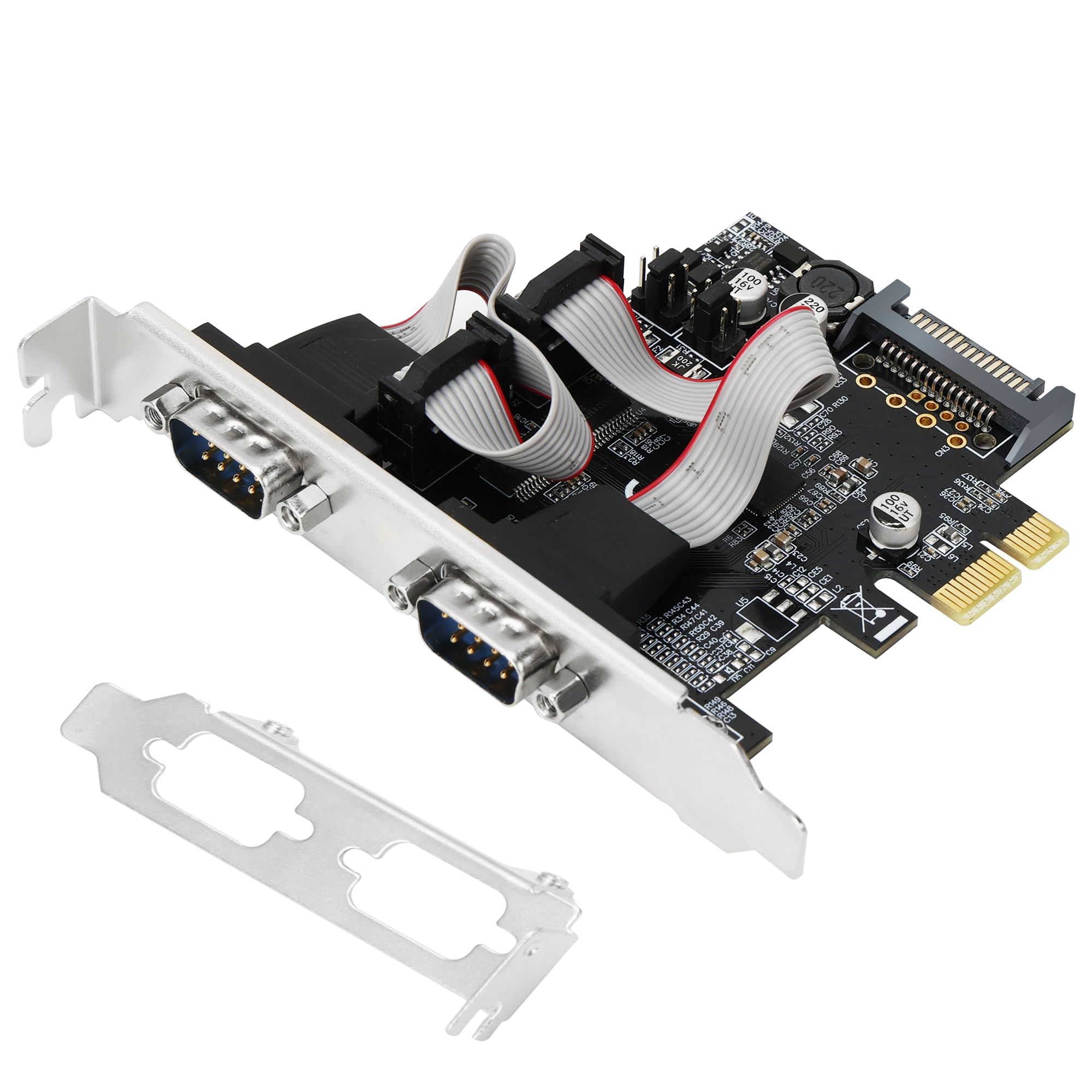 Amazon.com: XRIKUI Dual Port PCI Express RS-232 DB9 Serial Port