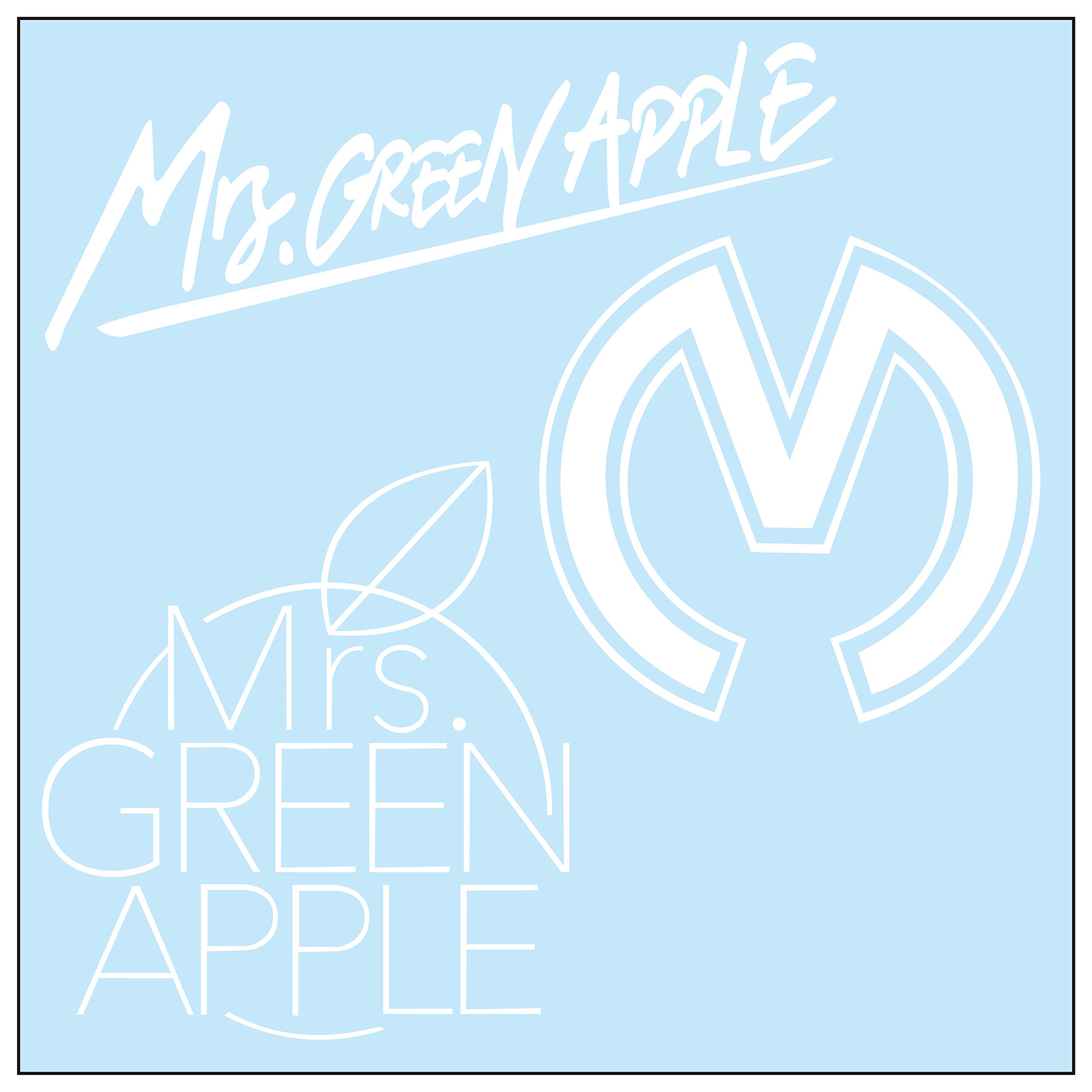 Amazon | Mrs.GREEN APPLE カッティングステッカーS 白 | シール