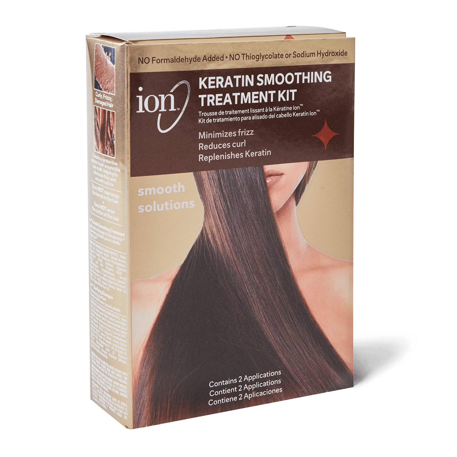 Amazon.com: ion Keratin Smoothing Treatment Kit, Formaldehyde Free
