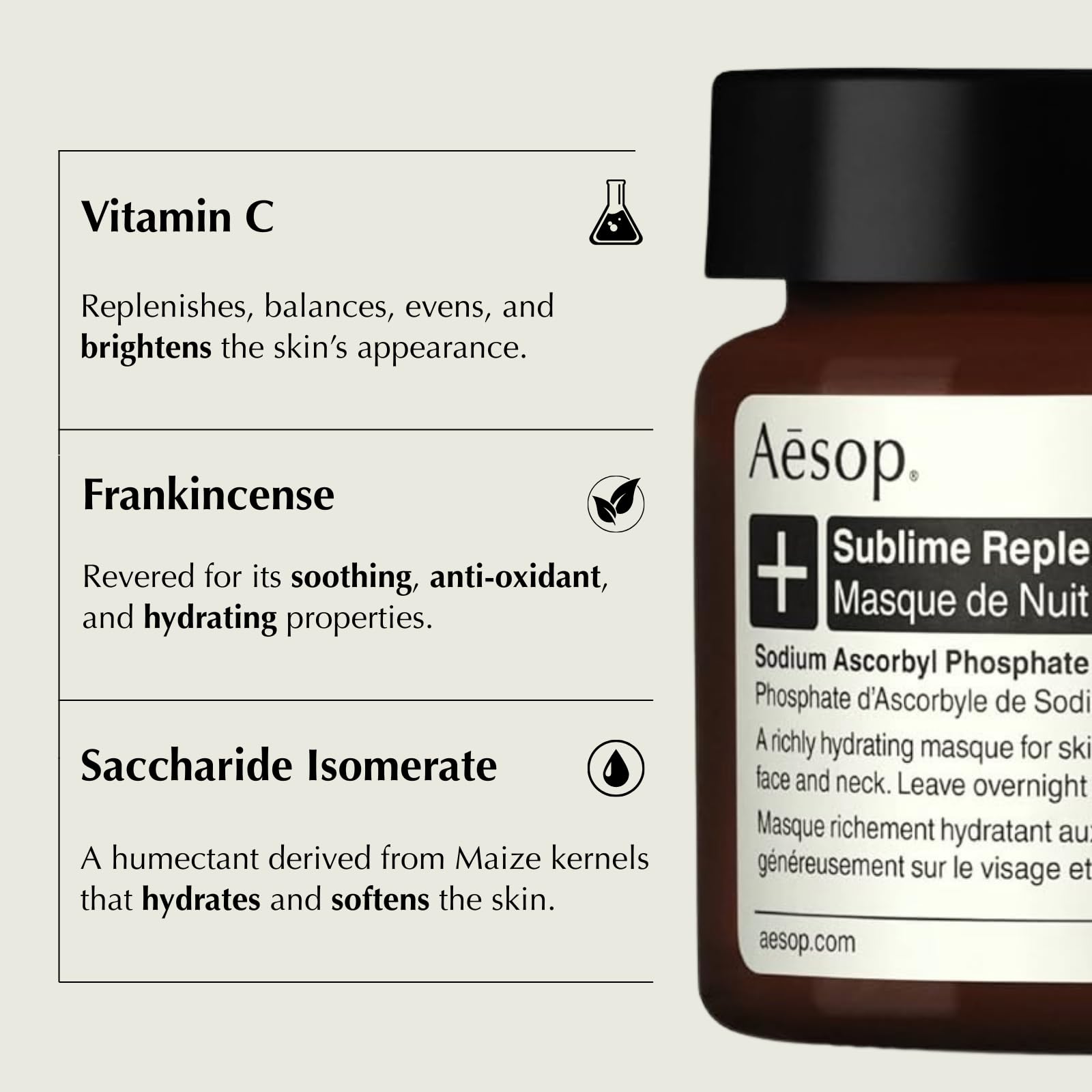 Amazon.com : Aesop Sublime Replenishing Night Masque | Hydrating