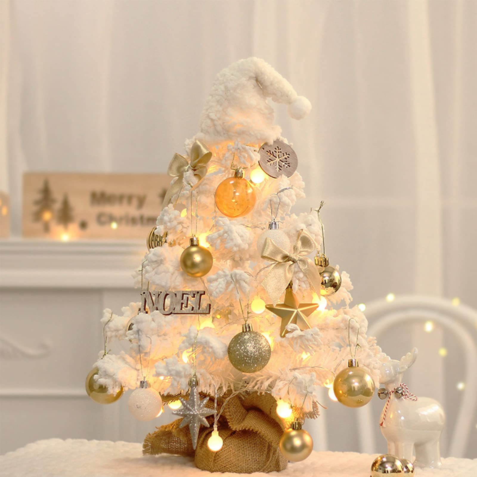 Amazon.co.jp: YAYAMIYA クリスマスツリー 卓上 ミニ 50cm DIY可能