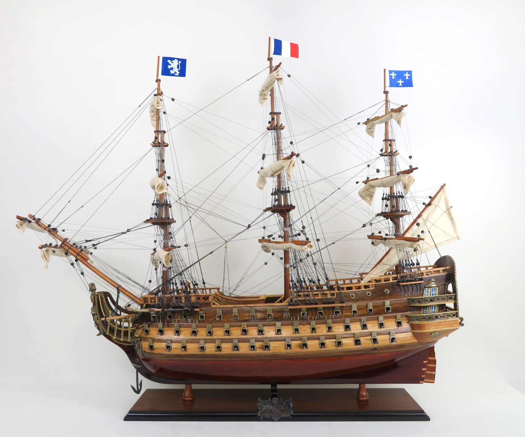 Amazon | 帆船模型 完成品 木製 ラ ロワイヤル La royale フランス海軍